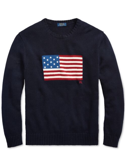 Polo Ralph Lauren Men's American Flag Cotton Sweater