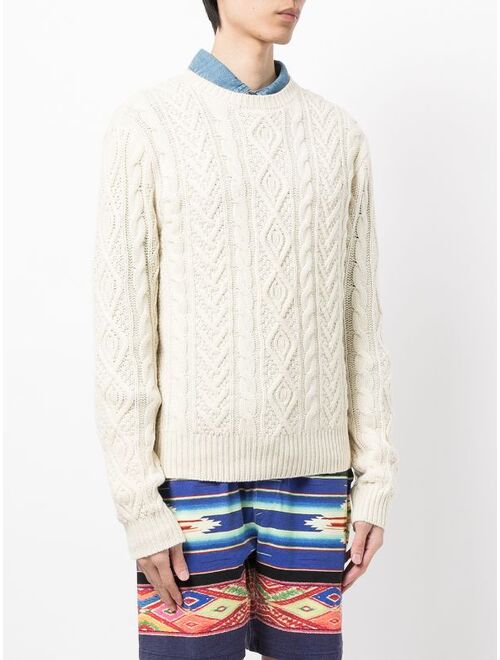 Polo Ralph Lauren cable-knit wool jumper