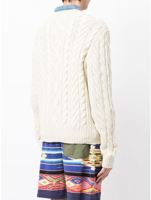 Polo Ralph Lauren cable-knit wool jumper
