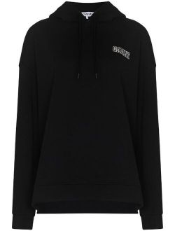 Software embroidered logo hoodie