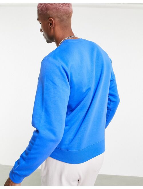 Nike Club crew neck sweatshirt in signal blue