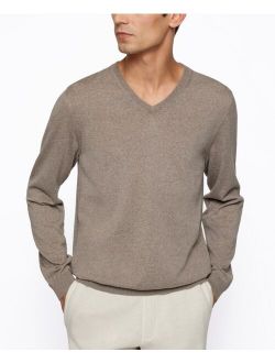 BOSS Men's V-Neck Wool Sweater