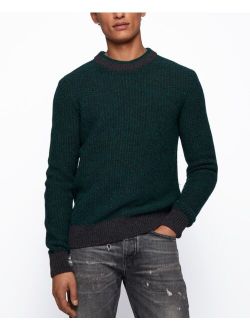 BOSS Men's Two-Tone Structured Sweater