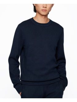 BOSS Men's Reversible Cotton Wool Sweater