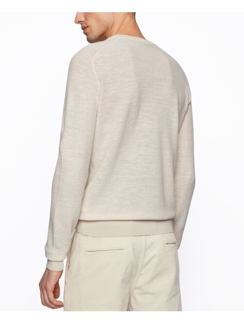 Hugo Boss BOSS Men's Logo-Patch Regular-Fit Sweater