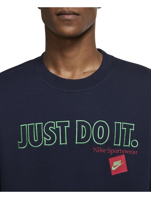Nike Men's Just Do It Crewneck Fleece Sweatshirt
