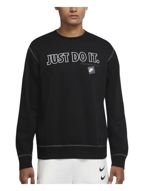 Nike Men's Just Do It Crewneck Fleece Sweatshirt