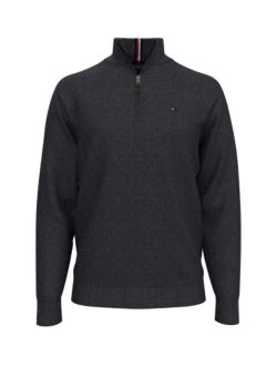 Men's Big and Tall 1/4 Zip Pullover Sweater