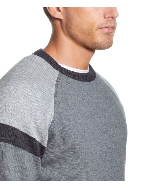Weatherproof Vintage Men's Colorblock Raglan Sleeves Crewneck Sweater