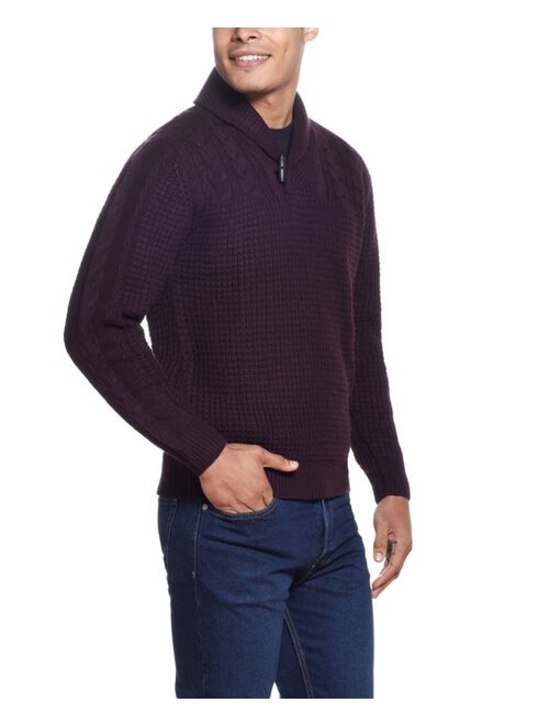 Weatherproof Vintage Men's Fisherman Shawl Toggle Sweater