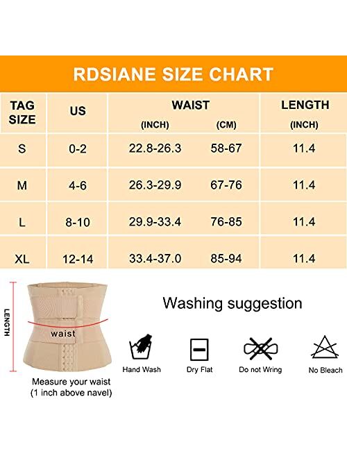 RDSIANE Waist Trainer for Women Body Shaper Tummy Control Shapewear Underbust Sport Girdle Corsets Cincher for Workout