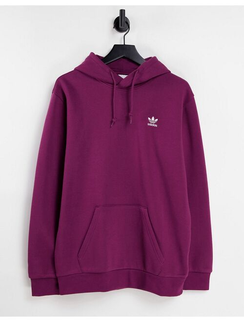 Adidas Originals Originals essentials hoodie in plum