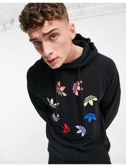 Originals adicolor bold hoodie in black with multi branding