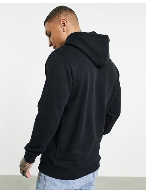 Adidas Originals Originals adicolor large trefoil hoodie in black