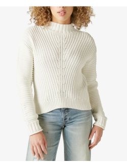 Textured Turtleneck Sweater