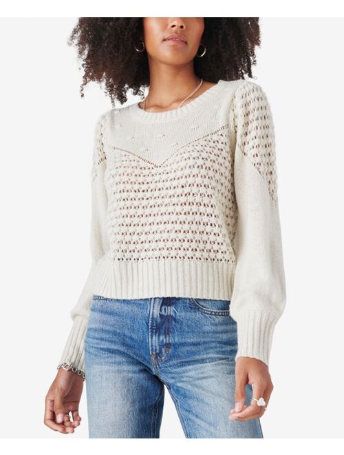Buy Lucky Brand Mixed-Stitch Sweater online | Topofstyle