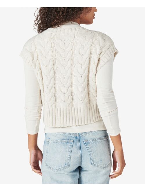 Lucky Brand Cable-Knit Sweater Vest