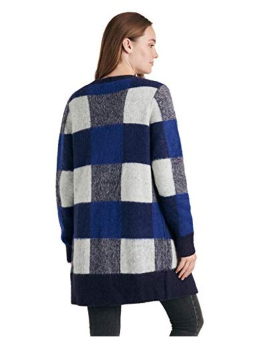 Lucky Brand Women's Buffalo Check Cardigan Sweater
