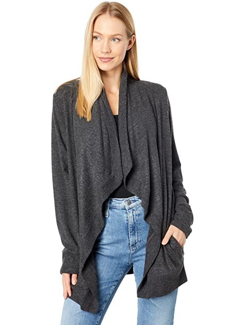 Lucky Brand Cloud Jersey Open Front Cardigan