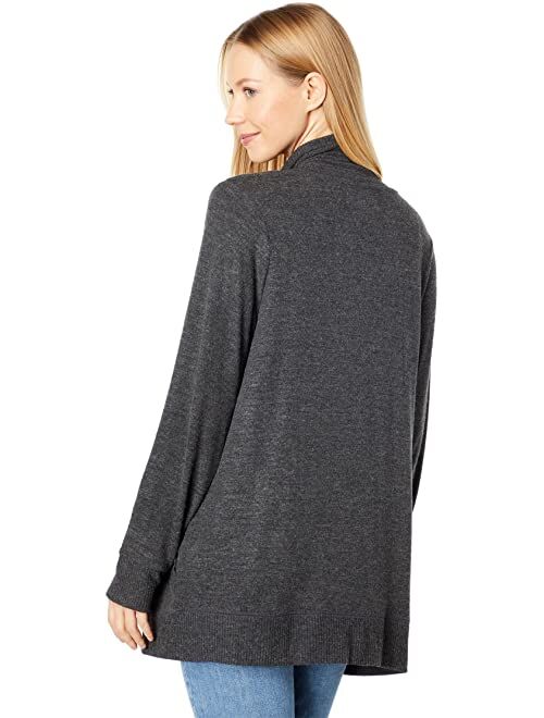 Lucky Brand Cloud Jersey Open Front Cardigan
