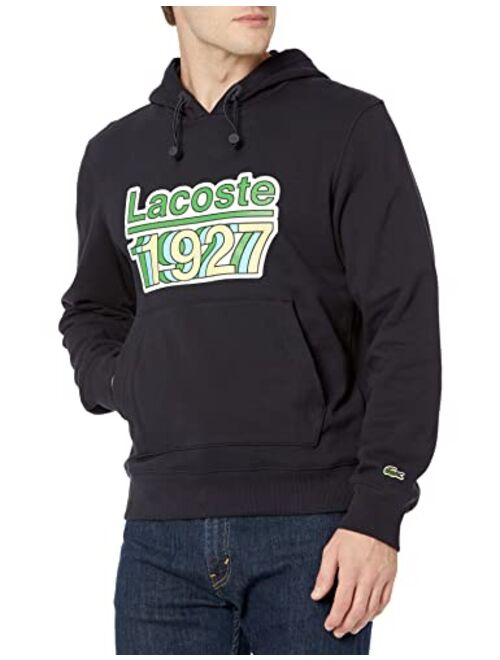 Lacoste Men's Long Sleeve 1927 Graphic Hooded Sweatshirt