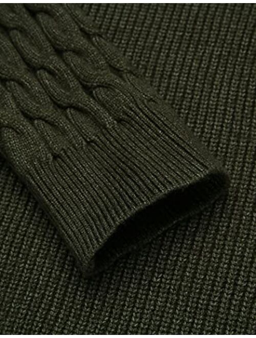 COOFANDY Men's Crew Neck Pullover Sweater Slim Fit Jumpers Designer Long Sleeve Sweaters