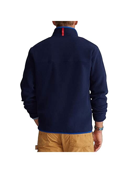 Polo Ralph Lauren Mens Fleece Pullover Jacket Snap Sweater