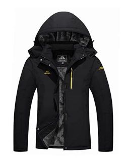 Women's Winter Coats Water Resistant Snow Ski Jacket Fleece Lined with Hood Windproof Rain Jackets Parka