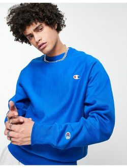small logo sweatshirt in blue