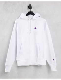 small logo hoodie in white