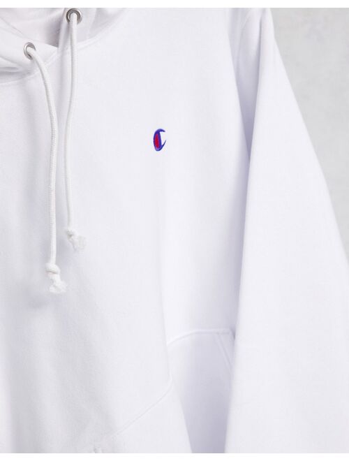 Champion small logo hoodie in white