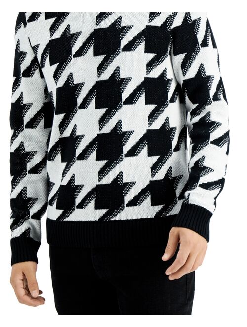 INC International Concepts Men's Houndstooth Sweater, Created for Macy's