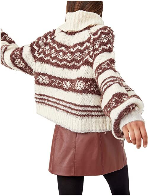 Free People Check Me Out Wool Blend Sweater