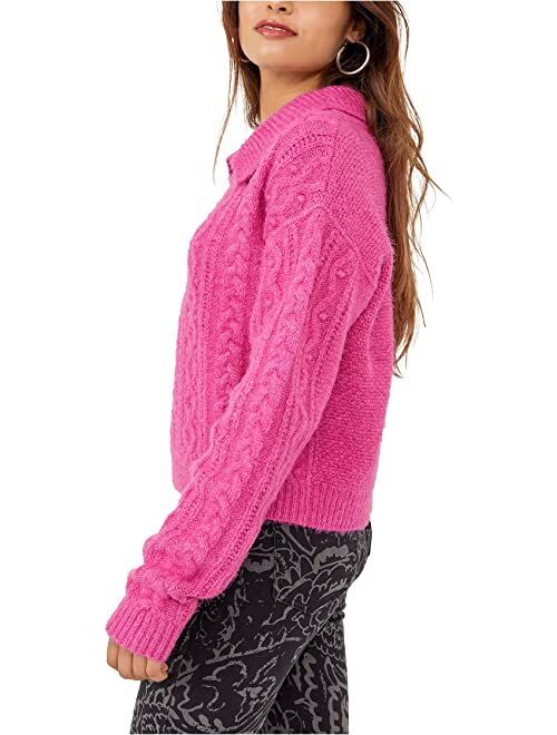Free People Every Cloud Super Soft Cable Rib Sweater