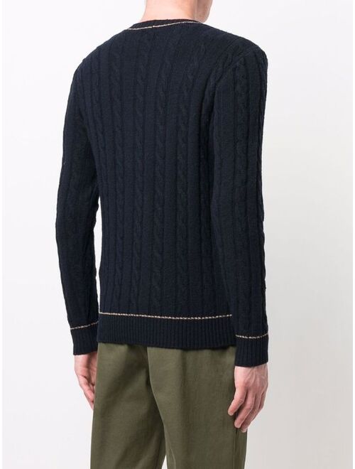 Eleventy cable-knit jumper