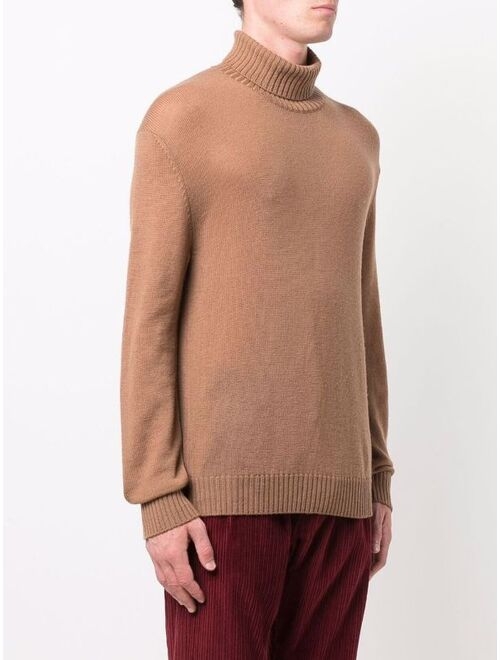 High Neck Knitted Jumper High Neck Long Sleeve Winter Sweater
