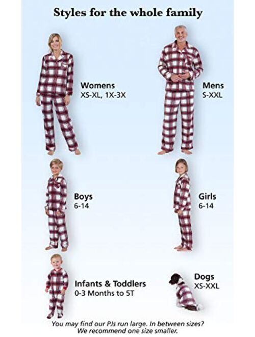 PajamaGram Family Christmas Pajamas Soft - Christmas Pajamas for Family, Red