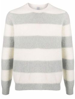Colorblock Wool Cashmere Jumper Crew Neck Winter Pullover Sweater