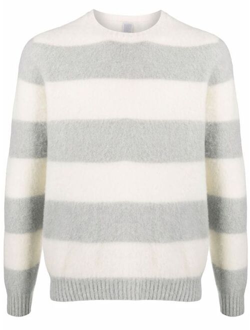 Colorblock Wool Cashmere Jumper Crew Neck Winter Pullover Sweater