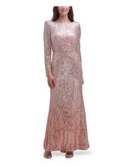 Ombré Sequinned Gown