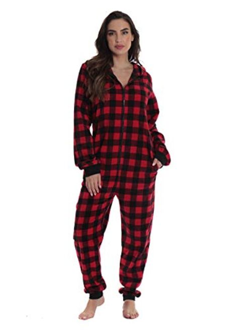 followme Matching Adult Onesie for Family, Couples, Dog and Owner Buffalo Plaid