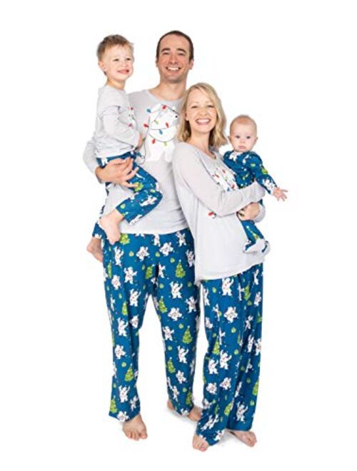 Nite Nite Munki Munki Family Matching Winter Holiday Pajama Collection, Polar Bears