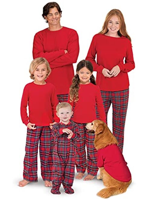 PajamaGram Plaid Flannel Matching Family Christmas Pajamas
