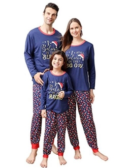 Matching Family Christmas Pajamas Set, Reindeer Plaid Printed Xmas PJs Loungewear Sleepwear for Women Men Kids