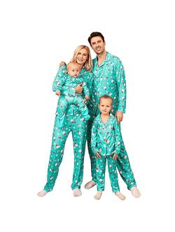 CALLA DREAM Christmas Pajamas for Family,Polyester Christmas Pjs Matching Sets,Mommy and Me Matching Outfits