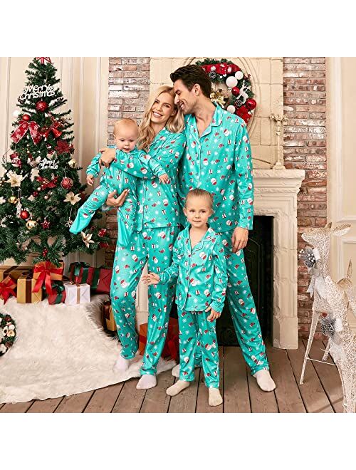 CALLA DREAM Christmas Pajamas for Family,Polyester Christmas Pjs Matching Sets,Mommy and Me Matching Outfits