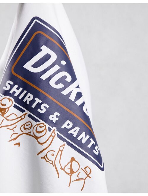 Dickies Harrison back print hoodie in white