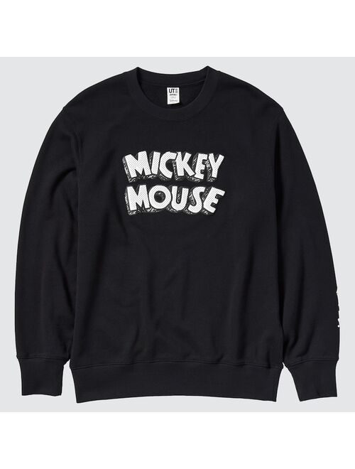 Uniqlo MONOCHROME MICKEY MOUSE ART BY JOSHUA VIDES LONG-SLEEVE SWEATSHIRT