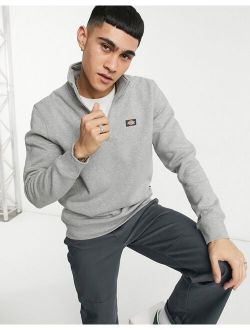Oakport 1/4 zip sweatshirt in gray