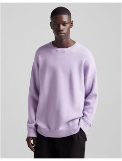 oversized crew neck in lilac